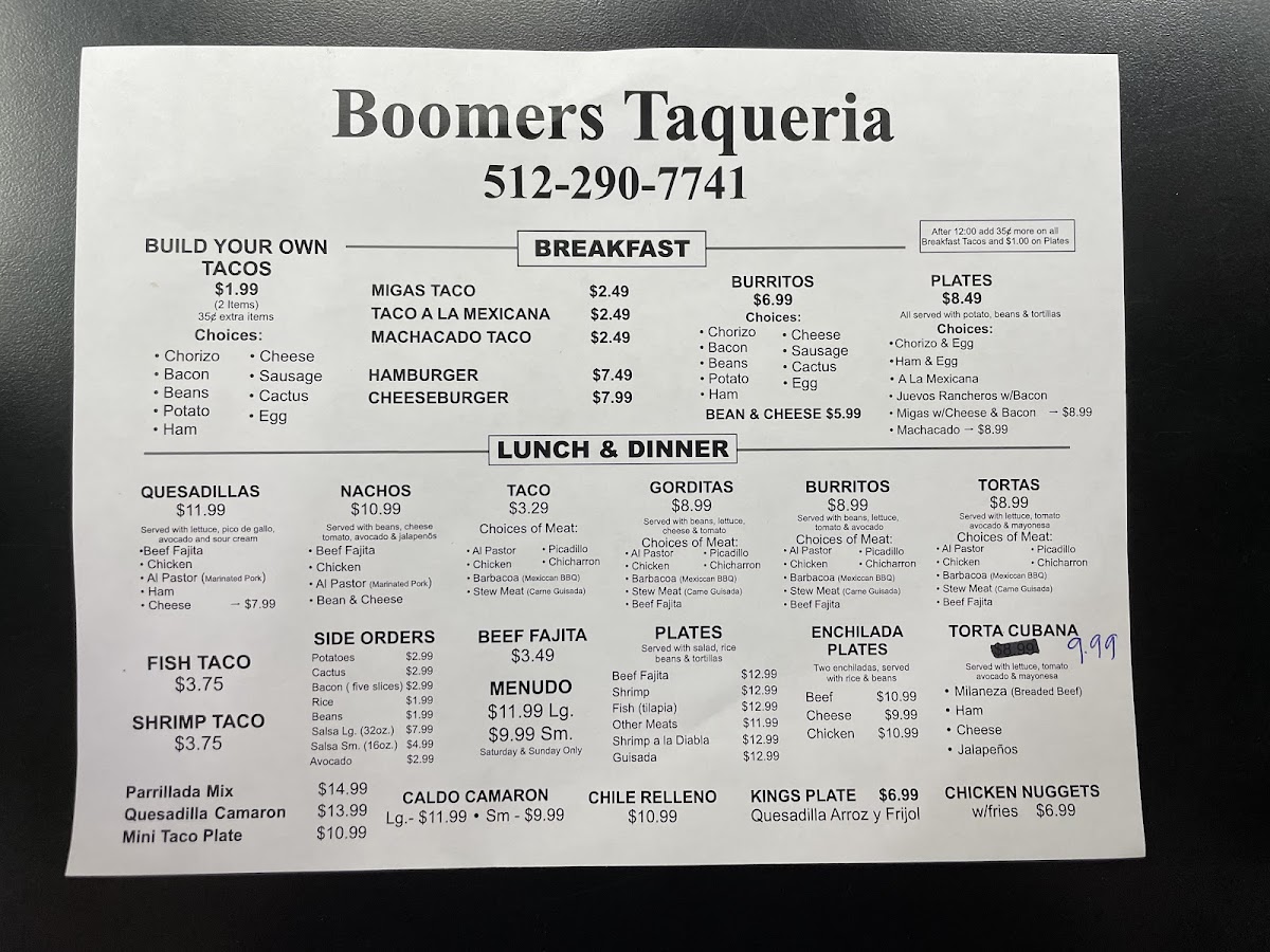 Boomers Taqueria